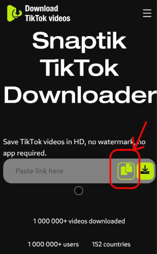 Download TikTok videos on Android